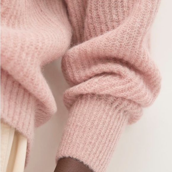 🌸EVERLANE THE COCOON CREW IN ALPACA SWEATER IN CAFE CREME XS - Picture 6 of 9